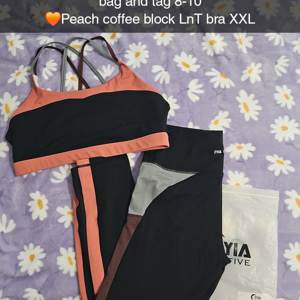 Zyia Peach Coffee Block Light N Tight Set